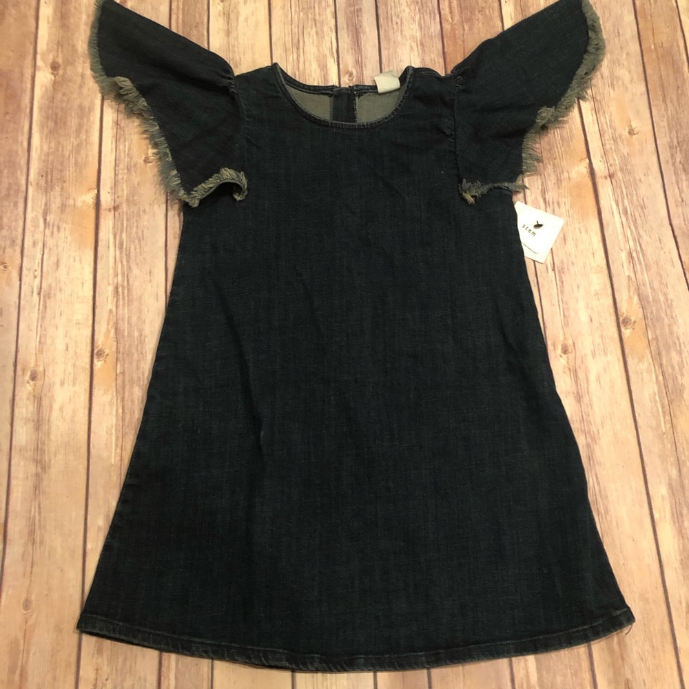 Stem chambray dress